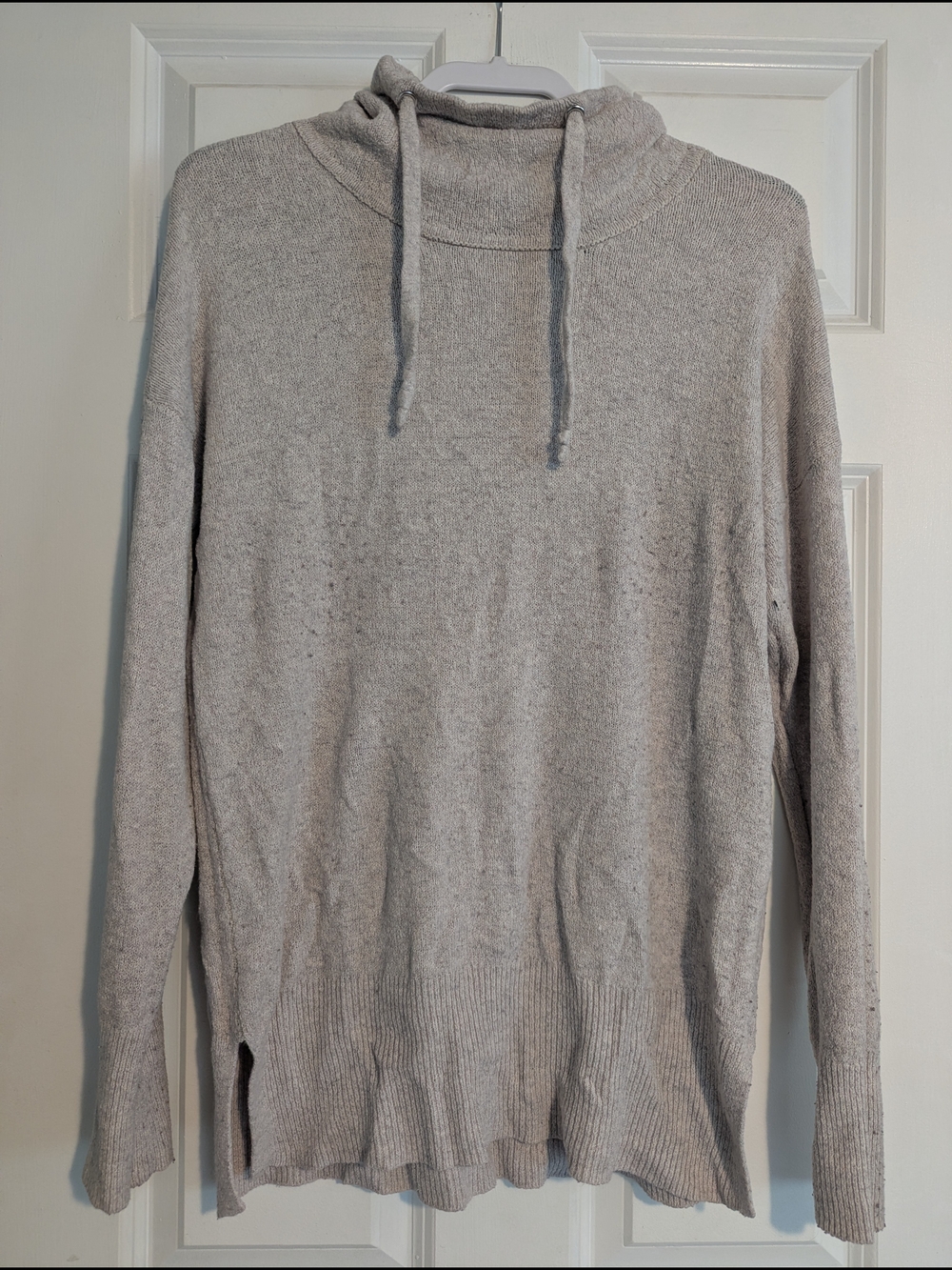 Women's Drawstring Funnel Neck Sweater
